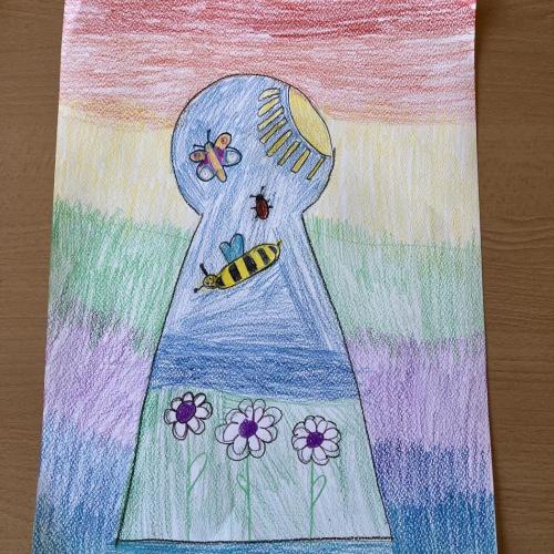 Frühling durch das Schlüsselloch